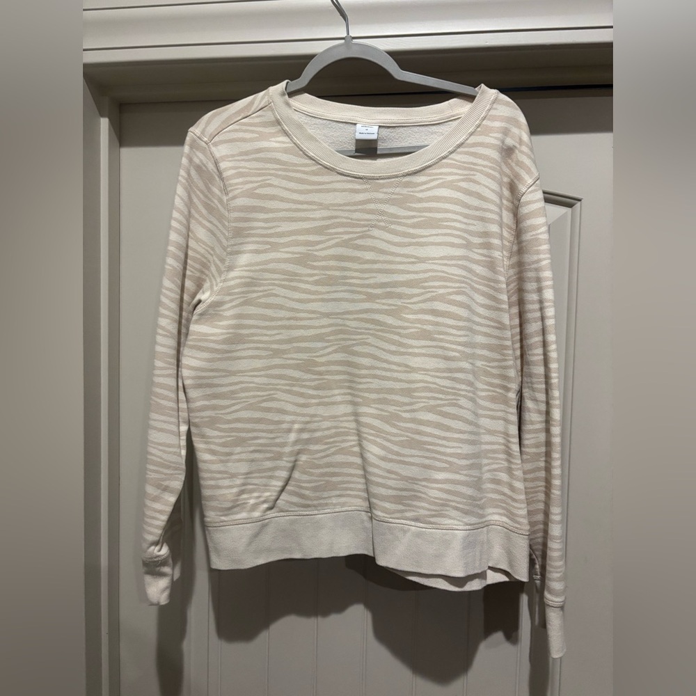 Cream Zebra Print Sweater